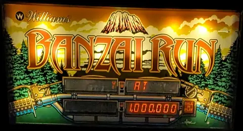 Banzai Run backglass