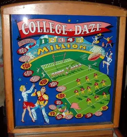 College Daze backglass