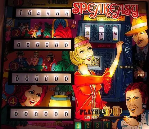 Speakeasy / The 30's backglass