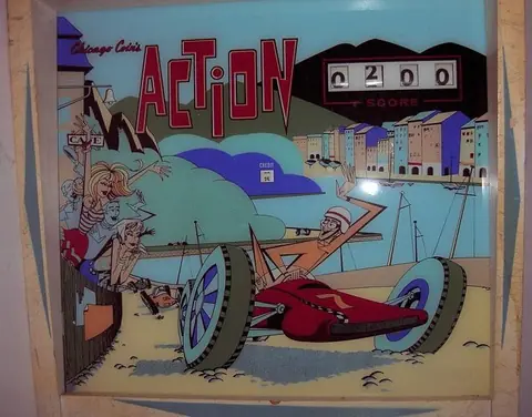 Action backglass