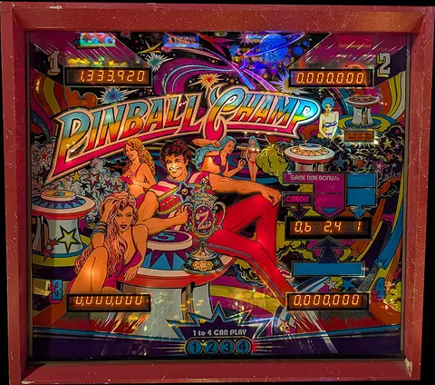 Pinball Champ backglass