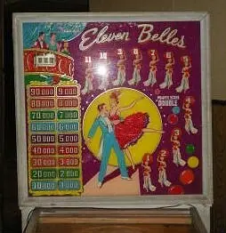 Eleven Belles backglass
