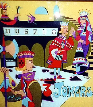 Straight Flush / 3 Jokers backglass