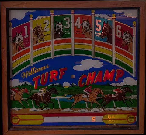 Turf Champ backglass