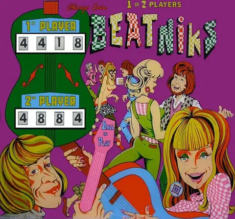 Beatniks backglass
