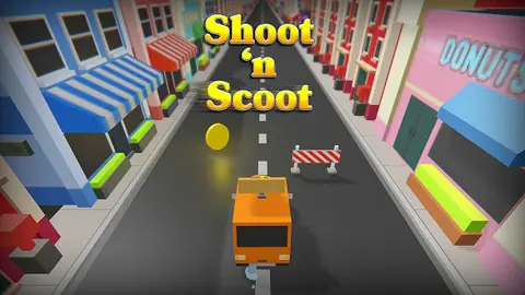 Shoot 'n Scoot backglass