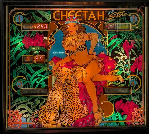 Cheetah backglass