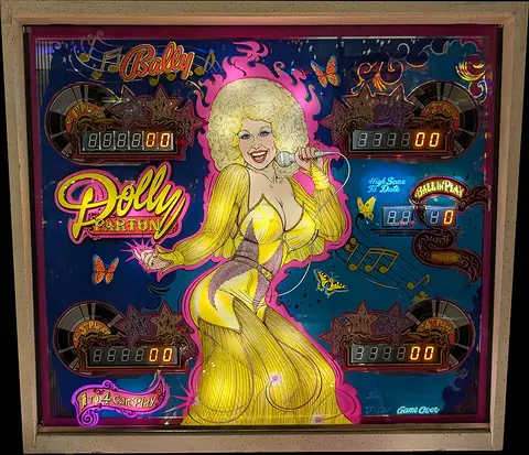 Dolly Parton backglass
