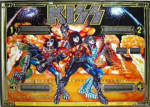 KISS backglass