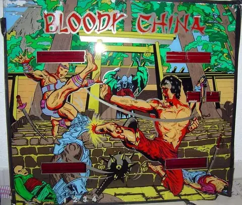 Bloody China backglass