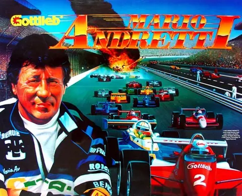 Mario Andretti backglass