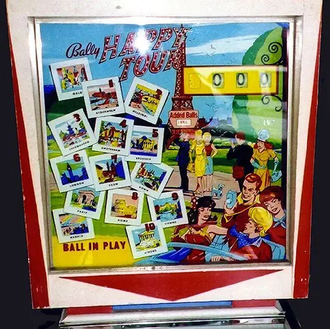 Happy Tour backglass