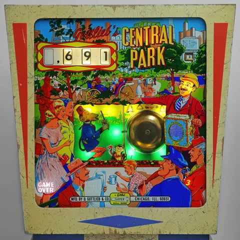 Central Park / Hurdy Gurdy backglass