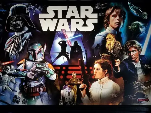 Star Wars backglass