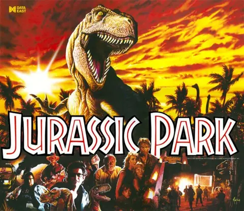 Jurassic Park backglass
