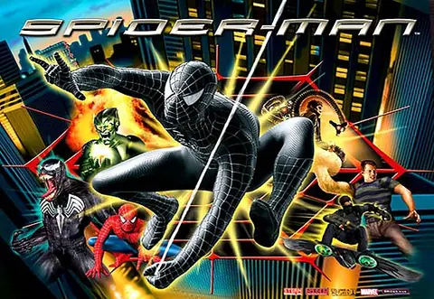 Spider-Man (Black Suited LE) backglass