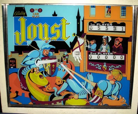 Joust backglass