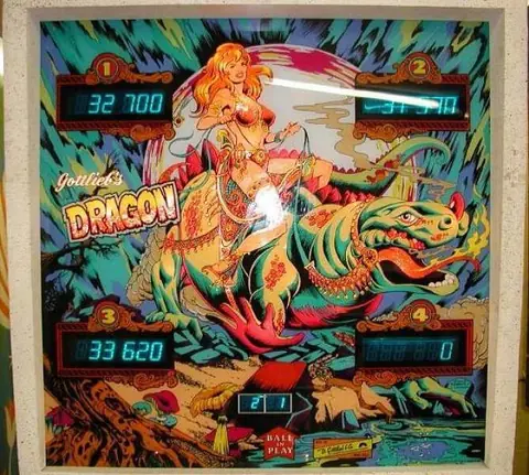 Dragon backglass