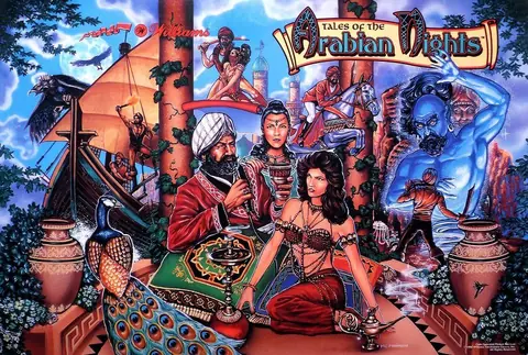 Tales of the Arabian Nights backglass