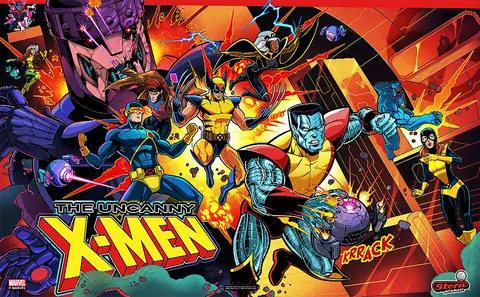 The Uncanny X-Men backglass