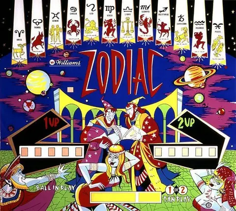 Zodiac backglass