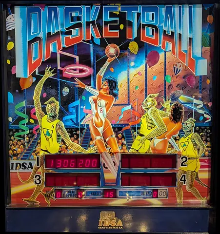 Basketball backglass