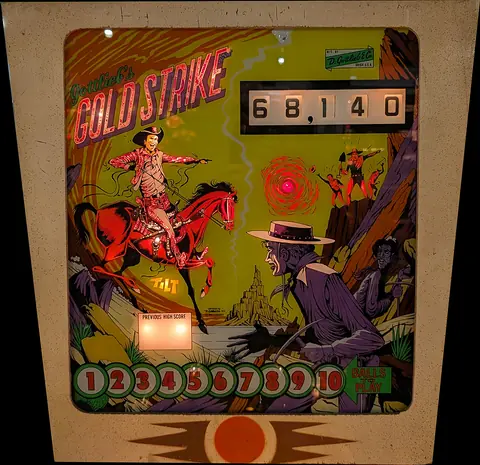 Gold Strike backglass