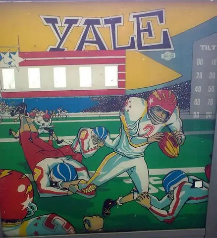 Yale backglass