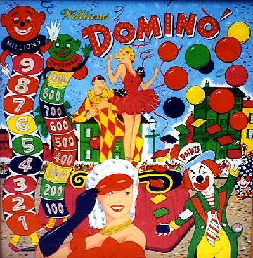 Domino backglass