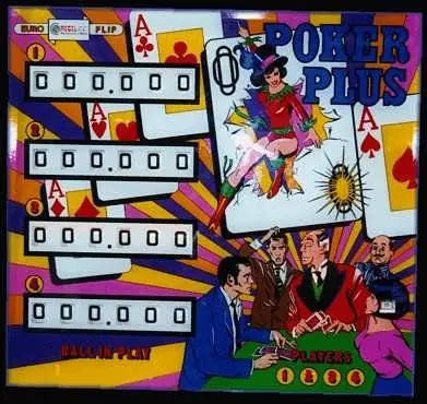 Poker Plus backglass
