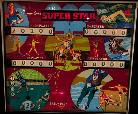 Super Star backglass