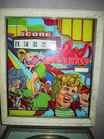Red Show backglass