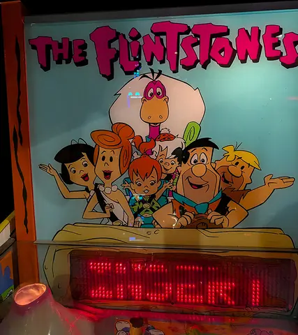 The Flintstones backglass