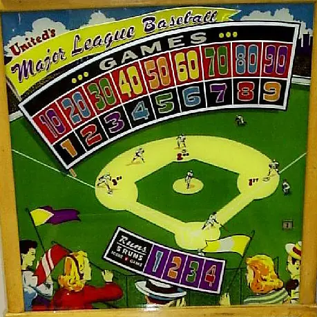 Major League Baseball backglass