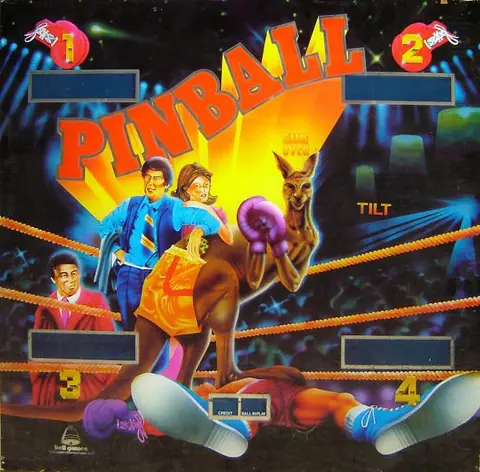 Pinball backglass