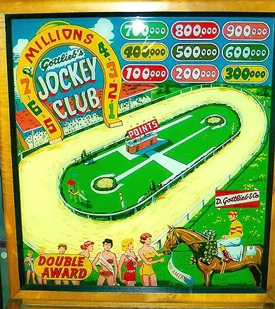 Jockey Club backglass