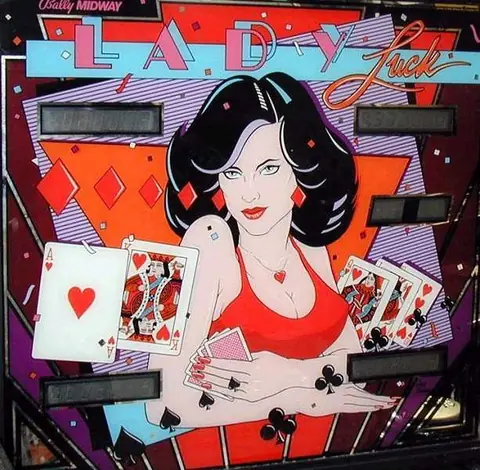Lady Luck backglass