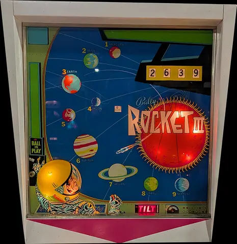 Rocket III backglass