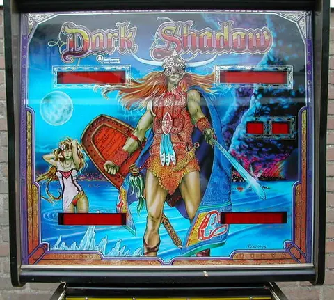 Dark Shadow backglass