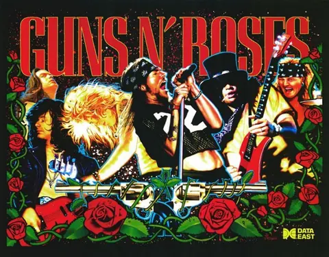 Guns N' Roses backglass