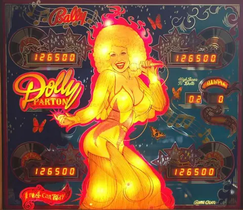 Dolly Parton backglass