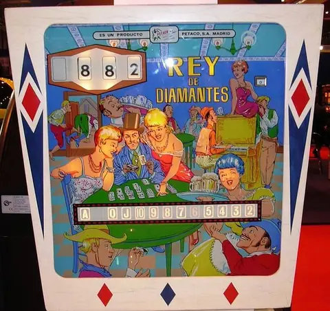 Rey de Diamantes backglass