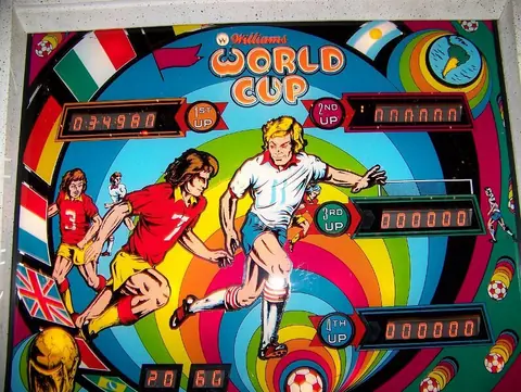 World Cup backglass