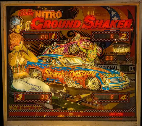 Nitro Ground Shaker backglass