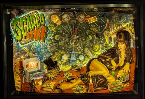 Scared Stiff backglass