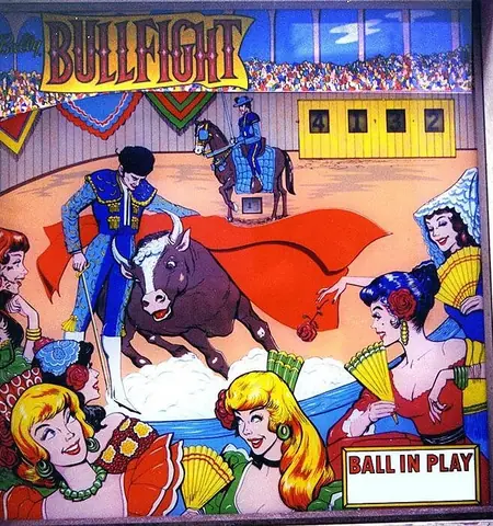 Bullfight backglass