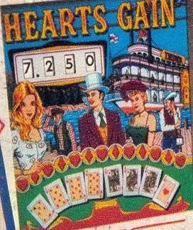 Hearts Gain backglass