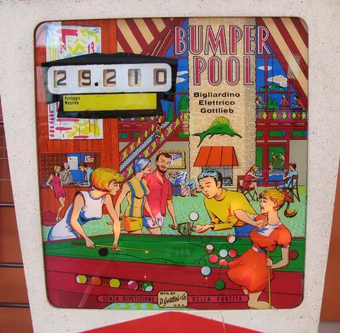 Target Pool / Mini Pool backglass