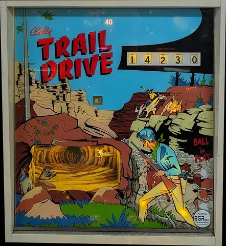 Trail Drive backglass