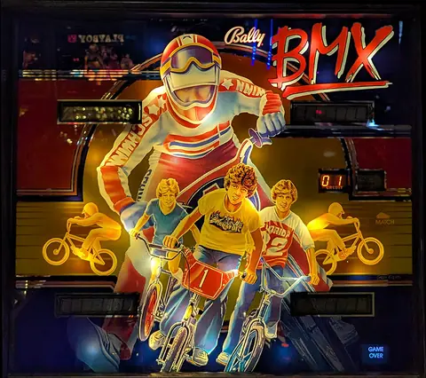 BMX backglass